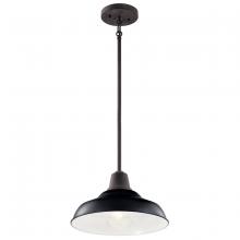 Kichler 49992BK - Outdoor Pendant/Semi Flush 1Lt