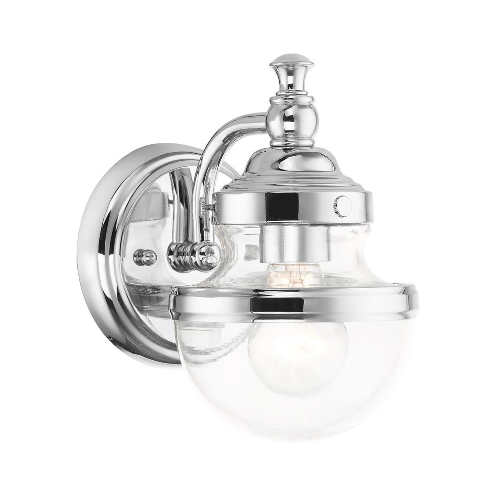 1 Lt Polished Chrome Wall Sconce