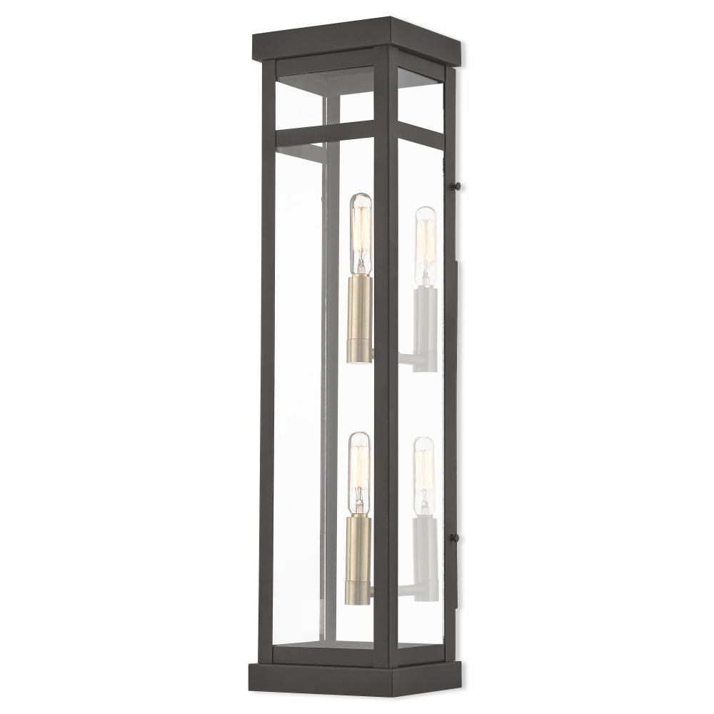 2 Lt BZ Outdoor Wall Lantern