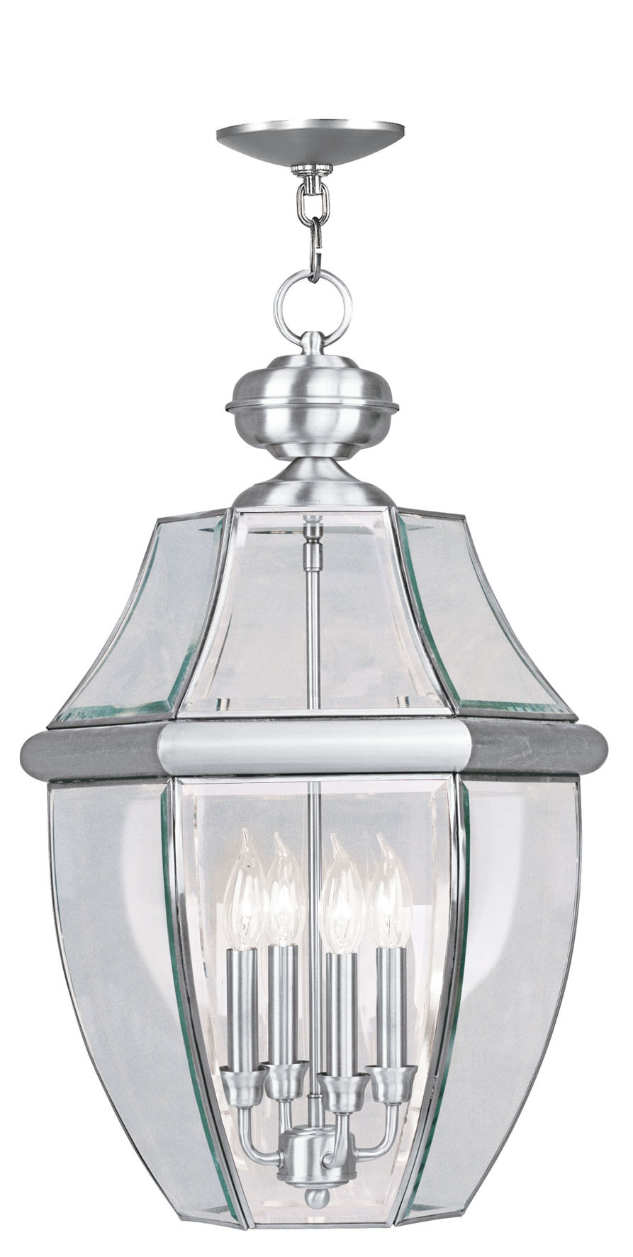 4 Light BN Outdoor Chain Lantern