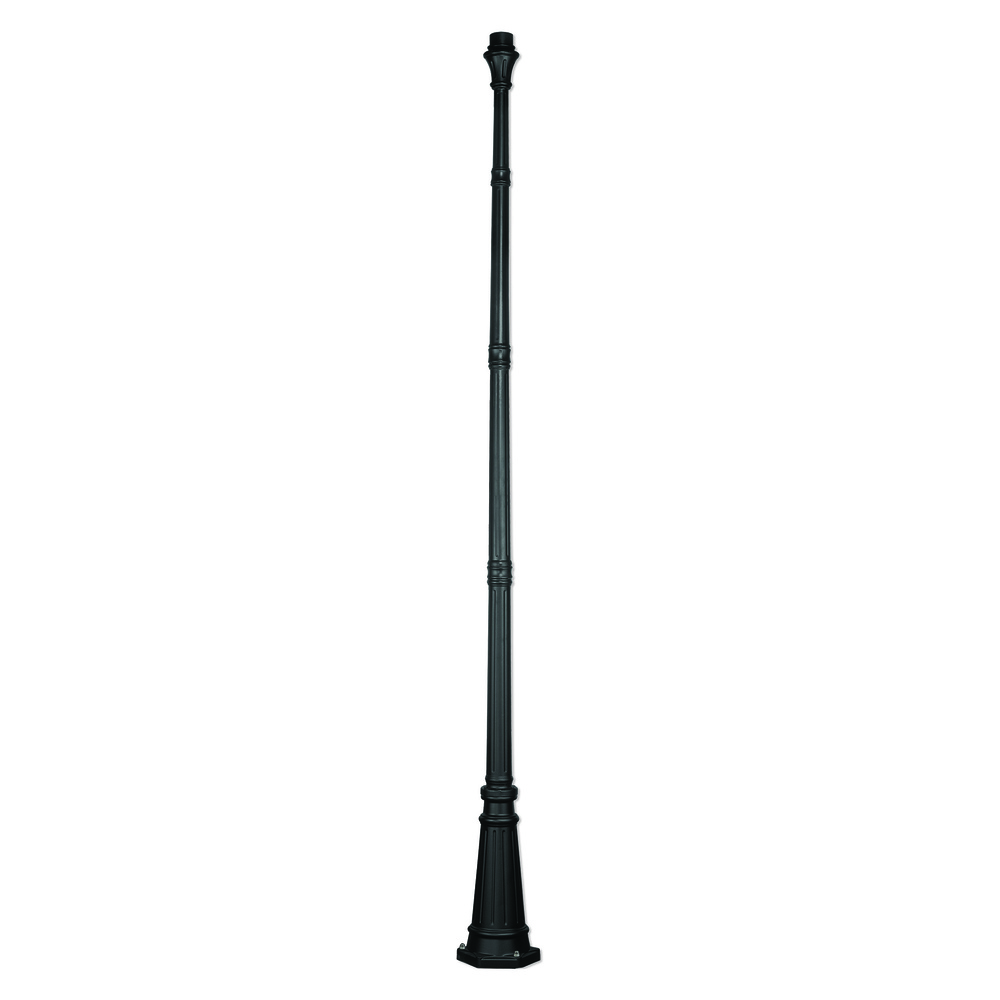 Textured Black Lamp Post