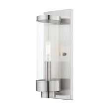 Livex Lighting 20721-91 - 1 Lt Brushed Nickel Outdoor ADA Wall Lantern