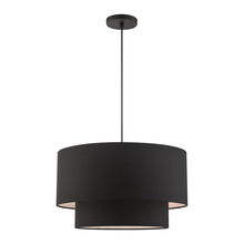 Livex Lighting 45668-04 - 3 Lt Black  Pendant