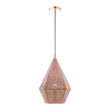 Livex Lighting 48924-86 - 1 Lt Rose Gold Pendant