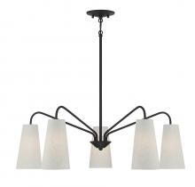 Savoy House 1-1786-5-89 - Edgewood 5-Light Chandelier in Matte Black