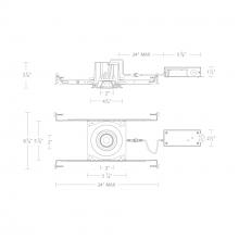 WAC US R3BRA-SCS-BN - Ocular 3.0 5CCT Round Adjustable Trim and Remodel Housing with New Construction Frame-In Kit and D