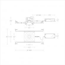 WAC US R3BRD-NCS-WT - Ocular 3.0 5CCT Round Donwlight Trim and Remodel Housing with New Construction Frame-In Kit and Dr