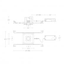 WAC US R3BSA-SCS-WT - Ocular 3.0 5CCT Square Adjustable Trim and Remodel Housing with New Construction Frame-In Kit and