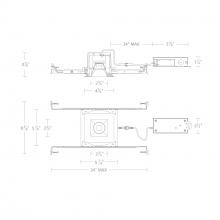 WAC US R2BSD-NCS-BK - Ocular 2.0 5CCT Square Downlight Trim and Remodel Housing with New Construction Frame-In Kit and D