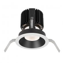 WAC US R4RD1T-W840-BKWT - Volta Round Shallow Regressed Trim with LED Light Engine