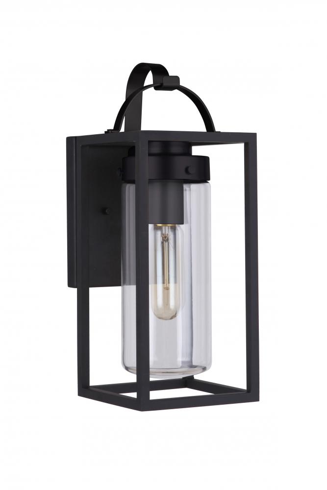 Neo 1 Light Small Outdoor Wall Lantern in Midnight