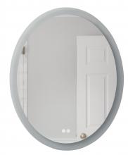  MIR101-W - 30” x 24” x 1.8” Oval LED Mirror, defogger & dimmer, 3000K/4000K/5000K