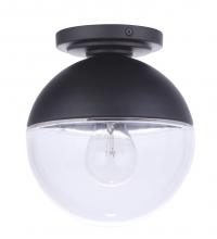 Craftmade ZA3417-MN - Evie 1 Light Outdoor Flush Mount in Midnight