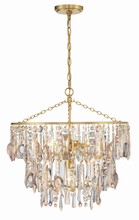 Crystorama ELS-7103-GA - Elsa 3 Light Antique Gold Chandelier