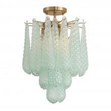 Crystorama OLL-6004-AG-GR_CEILING - Ollie 4 Light Aged Brass Semi Flush Mount