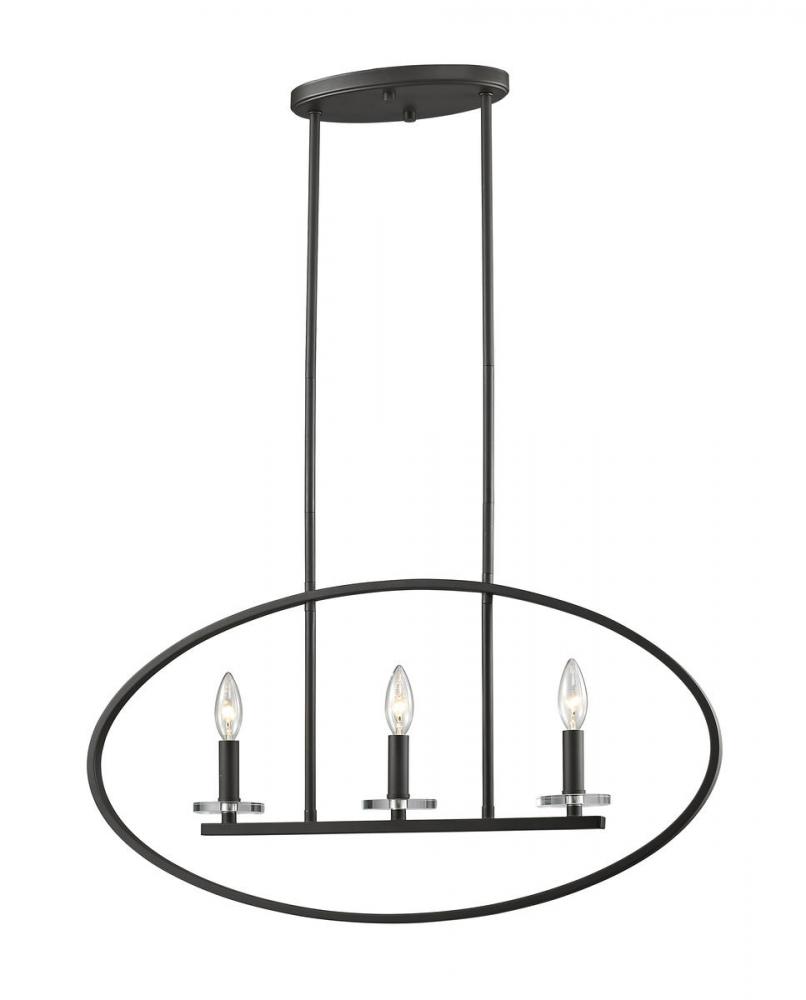 3 Light Linear Chandelier