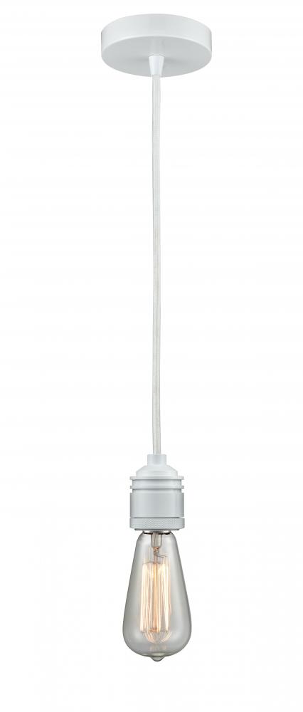 Winchester - 1 Light - 2 inch - White - Cord hung - Mini Pendant