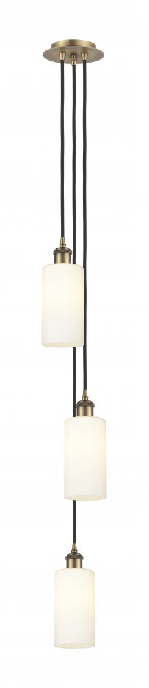 Crown Point - 3 Light - 7 inch - Brushed Brass - Multi Pendant