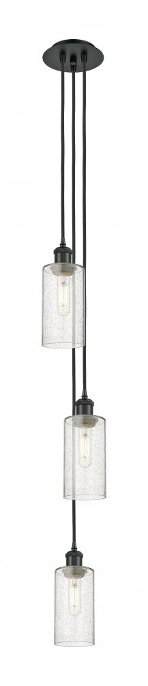 Crown Point - 3 Light - 7 inch - Matte Black - Multi Pendant