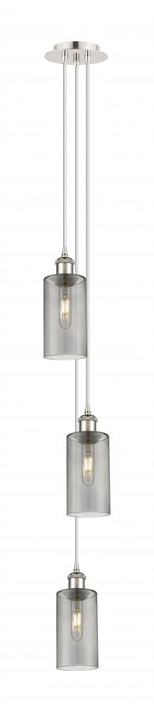 Crown Point - 3 Light - 7 inch - Polished Nickel - Multi Pendant