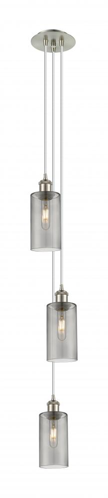 Crown Point - 3 Light - 7 inch - Brushed Satin Nickel - Multi Pendant