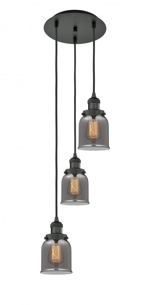 Cone - 3 Light - 12 inch - Matte Black - Cord hung - Multi Pendant