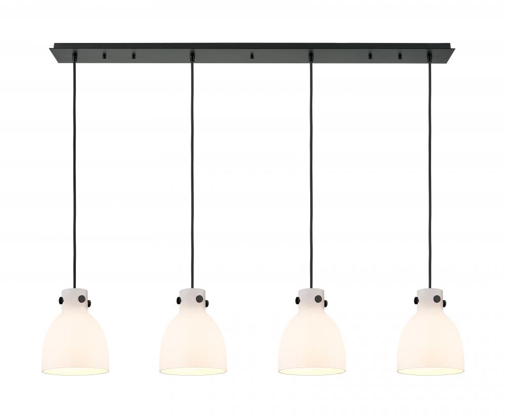 Newton Bell - 4 Light - 52 inch - Matte Black - Linear Pendant