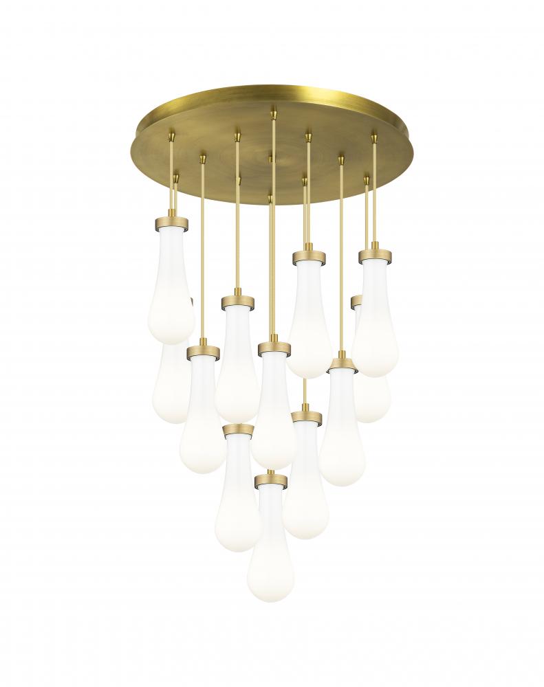 Owego - 12 Light - 24 inch - Brushed Brushed Brass - Multi Pendant