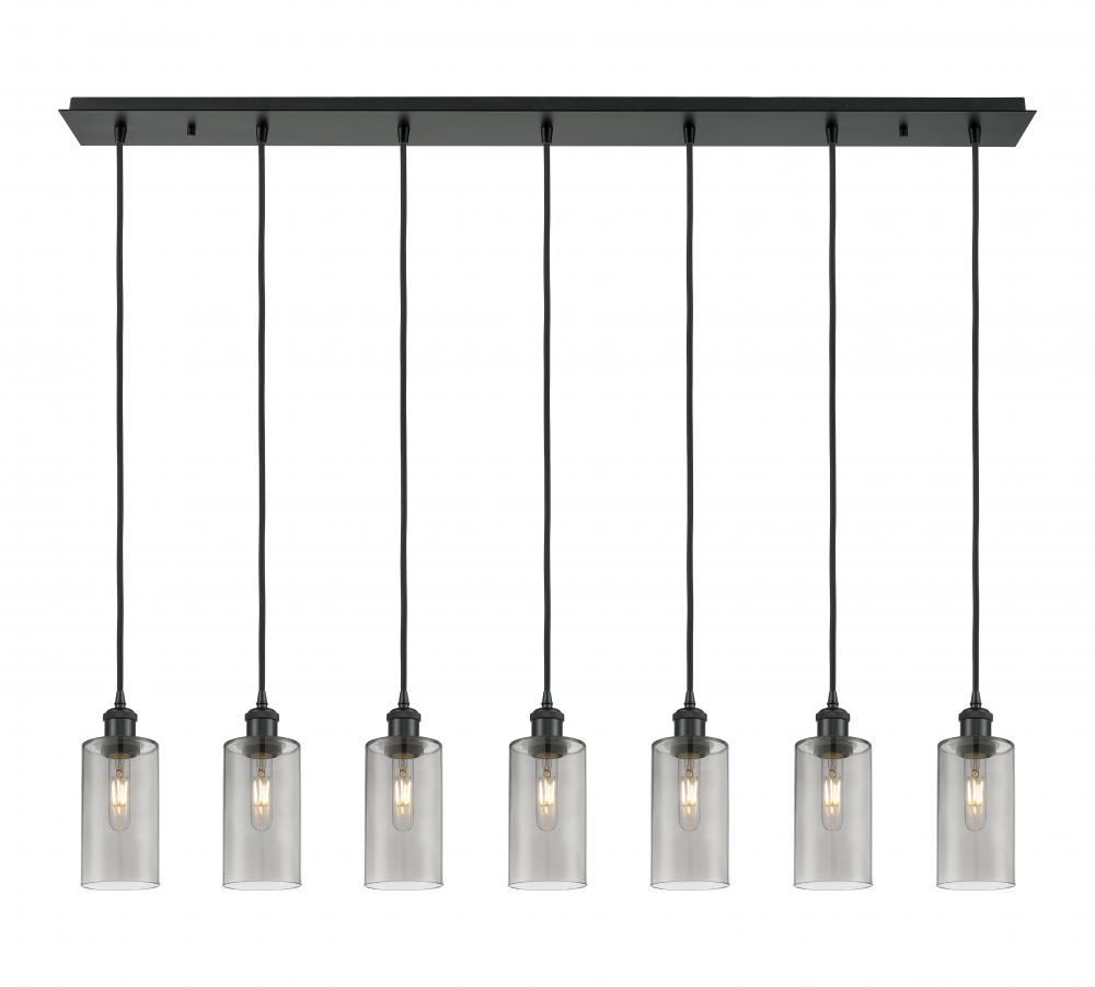 Crown Point - 7 Light - 49 inch - Matte Black - Linear Pendant