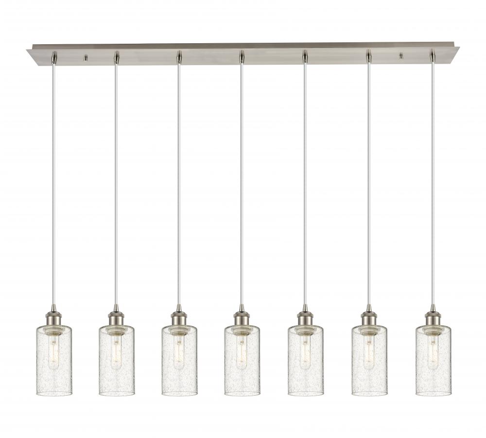 Crown Point - 7 Light - 49 inch - Brushed Satin Nickel - Linear Pendant