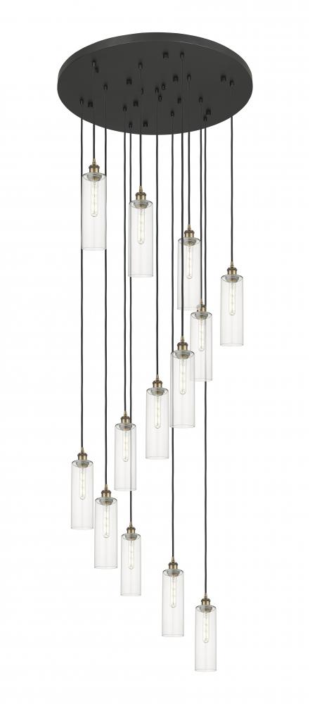 Crown Point - 13 Light - 32 inch - Brushed Brass - Multi Pendant