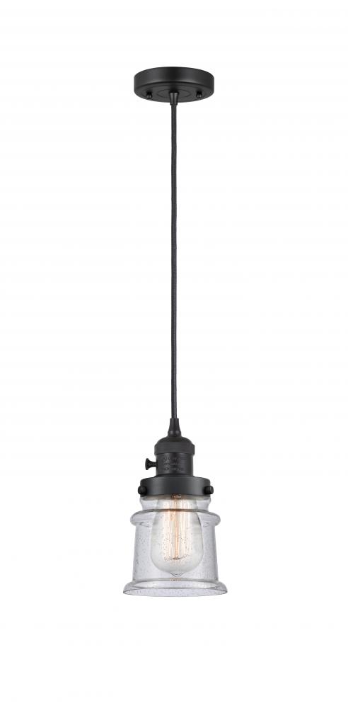 Canton - 1 Light - 5 inch - Matte Black - Cord hung - Mini Pendant