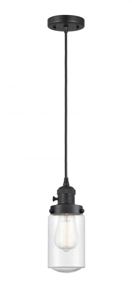 Dover - 1 Light - 5 inch - Matte Black - Cord hung - Mini Pendant