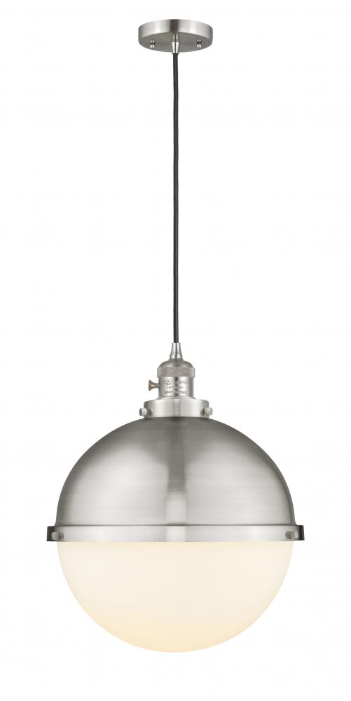 Hampden - 1 Light - 13 inch - Brushed Satin Nickel - Cord hung - Pendant