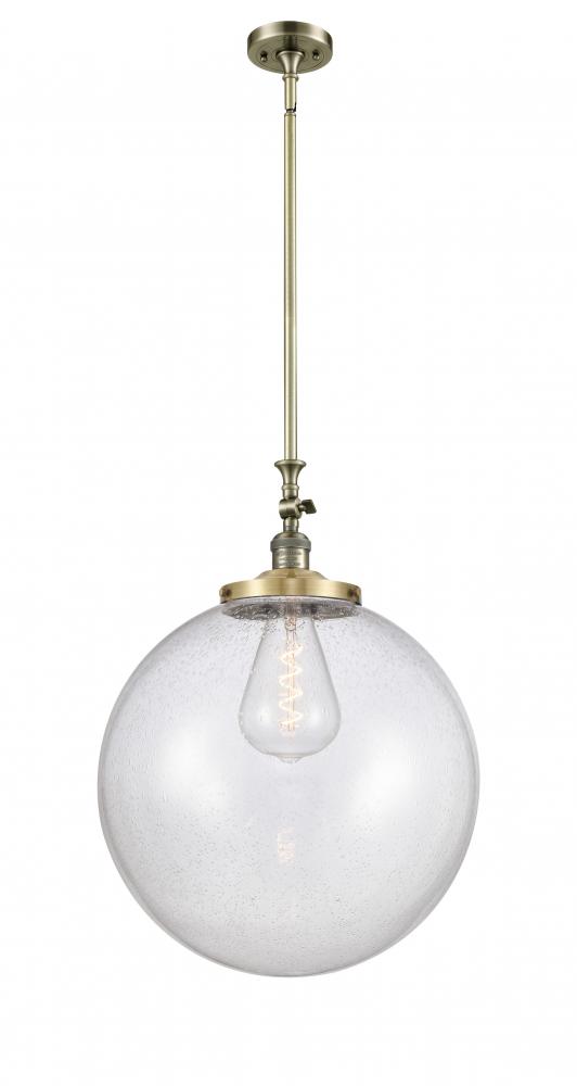 Beacon - 1 Light - 18 inch - Antique Brass - Stem Hung - Mini Pendant