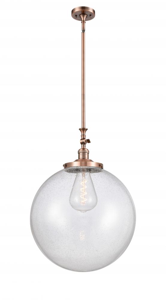 Beacon - 1 Light - 18 inch - Antique Copper - Stem Hung - Mini Pendant