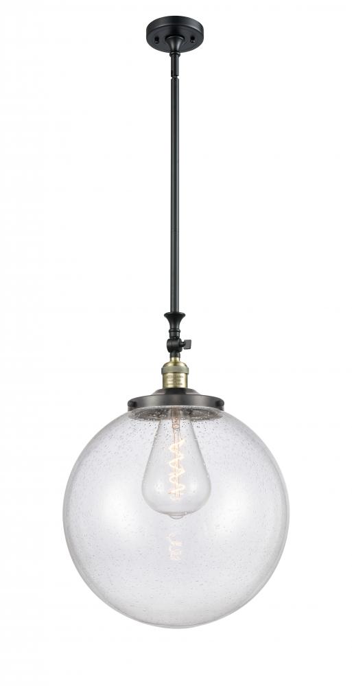 Beacon - 1 Light - 16 inch - Black Antique Brass - Stem Hung - Mini Pendant