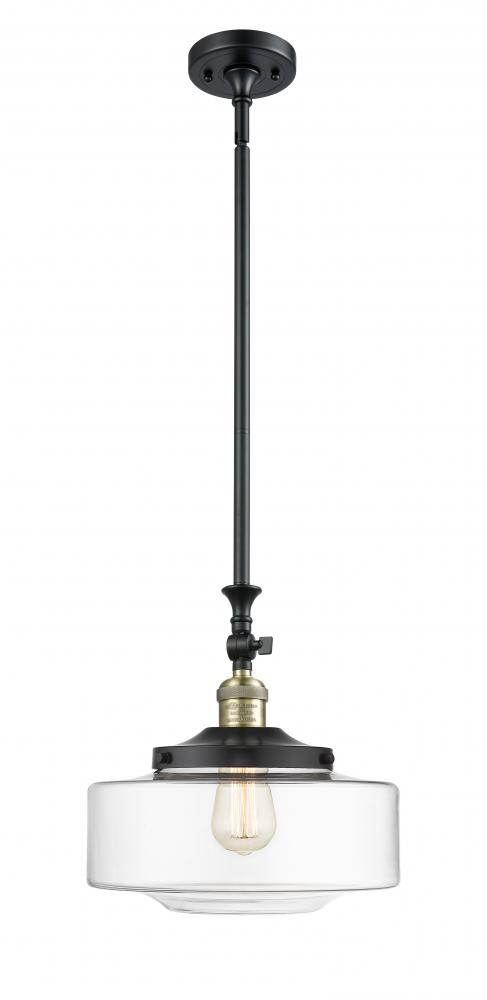 Bridgeton - 1 Light - 12 inch - Black Antique Brass - Stem Hung - Mini Pendant