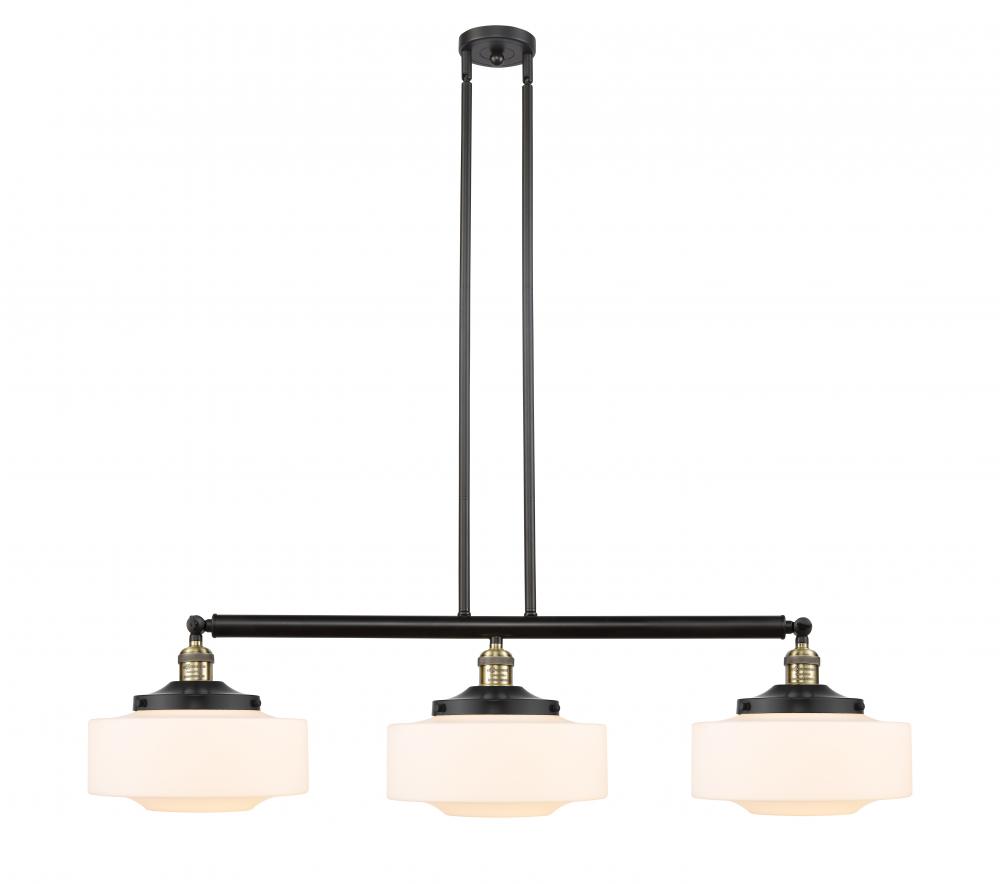 Bridgeton - 3 Light - 44 inch - Black Antique Brass - Stem Hung - Island Light