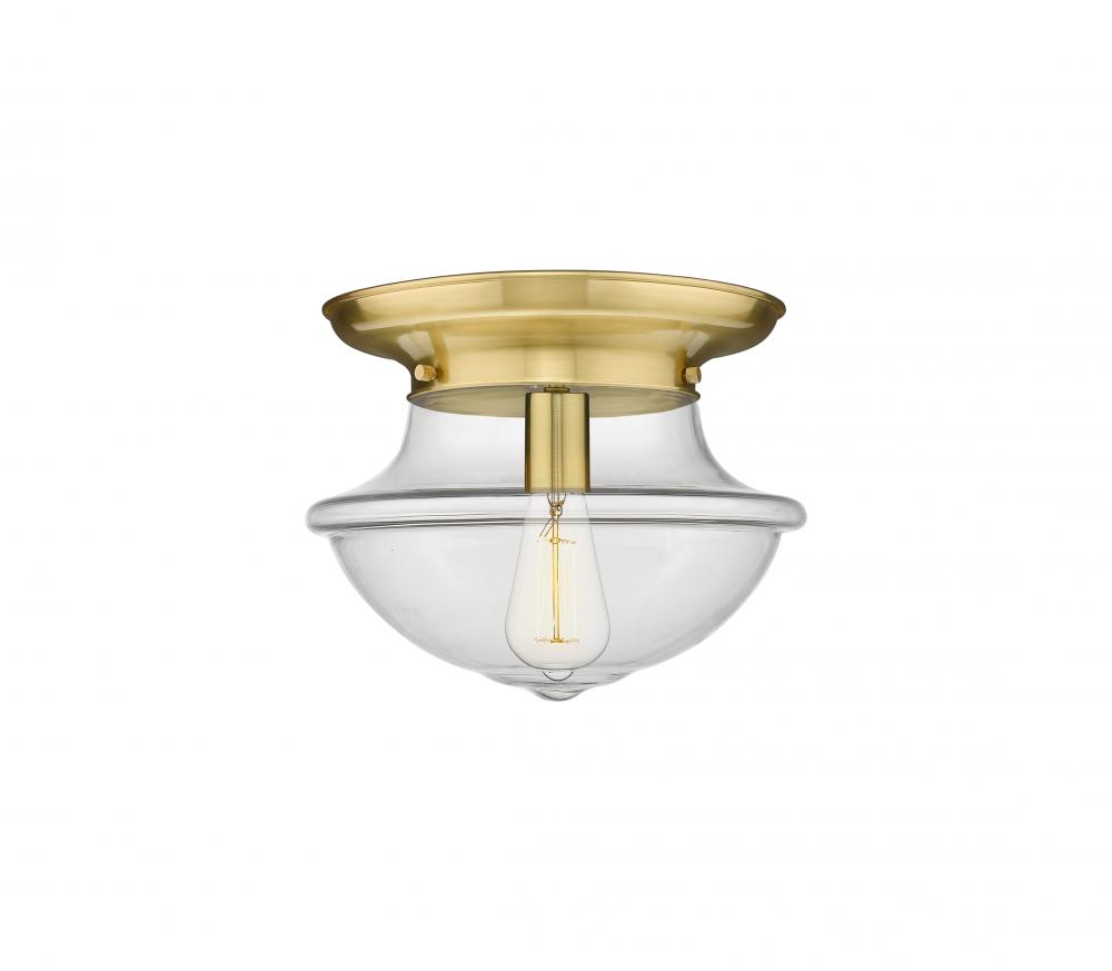 Oxford - 1 Light - 14 inch - Satin Gold - Flush Mount