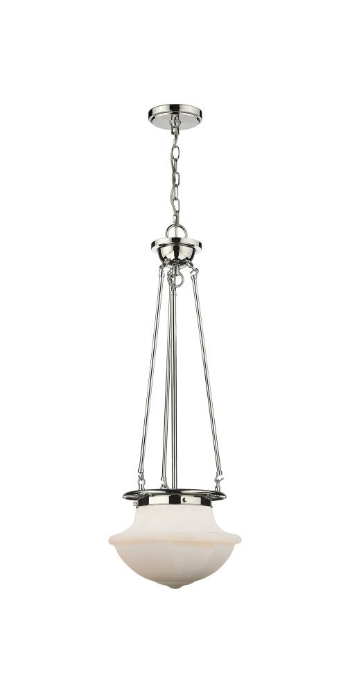 Oxford - 1 Light - 12 inch - Polished Nickel - Pendant