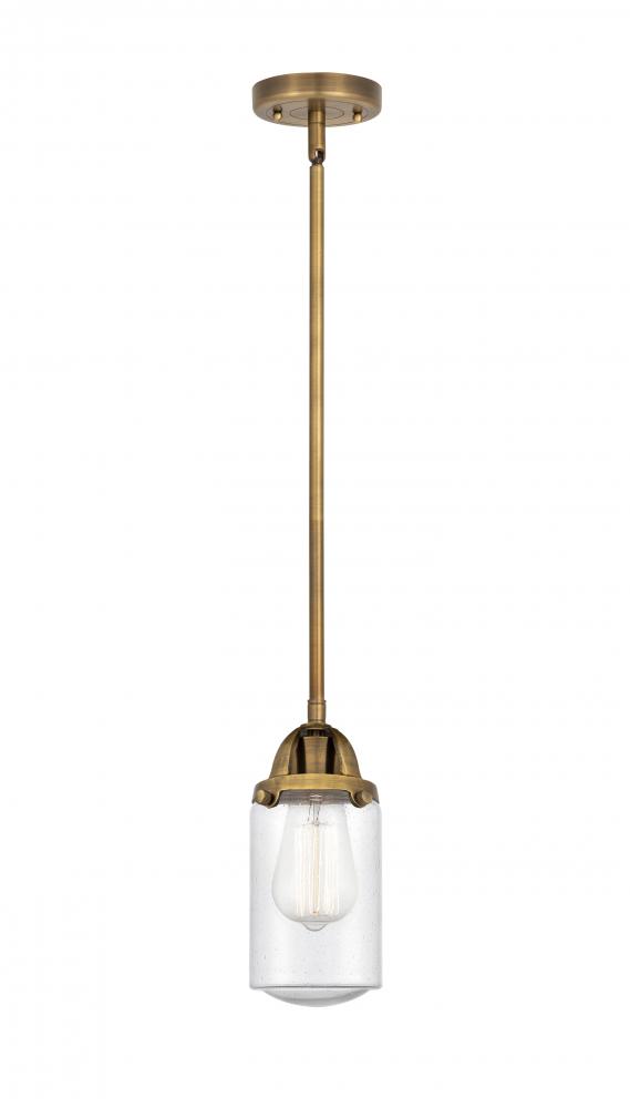 Dover - 1 Light - 5 inch - Brushed Brass - Cord hung - Mini Pendant