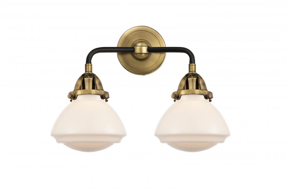 Olean - 2 Light - 15 inch - Black Antique Brass - Bath Vanity Light