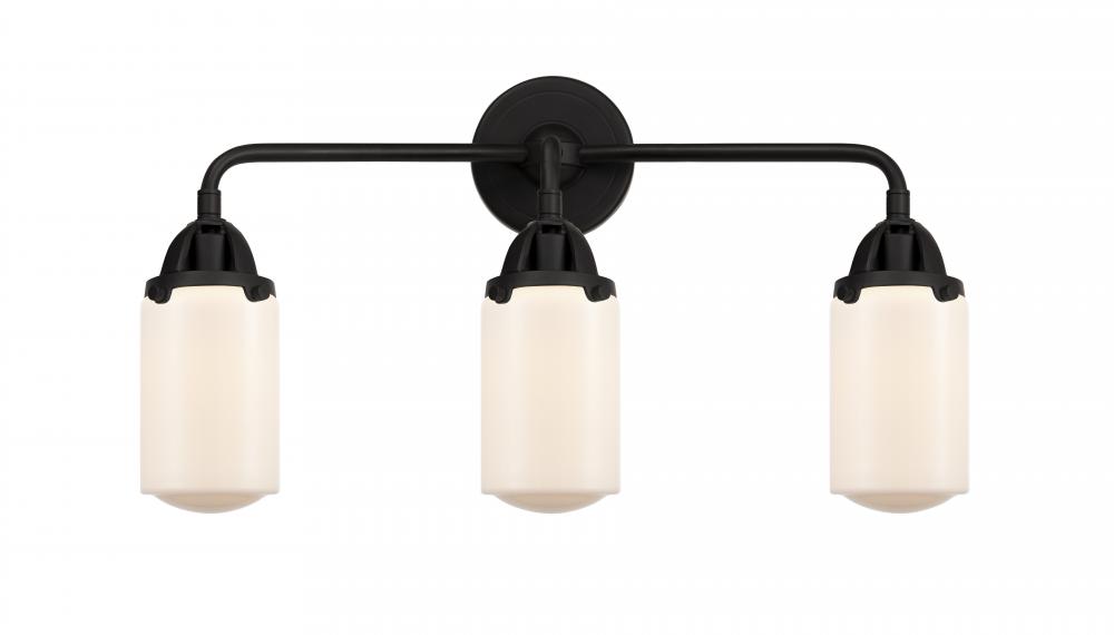 Dover - 3 Light - 23 inch - Black Antique Brass - Bath Vanity Light