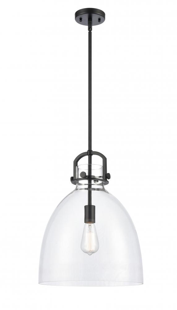 Newton Bell - 1 Light - 14 inch - Matte Black - Pendant