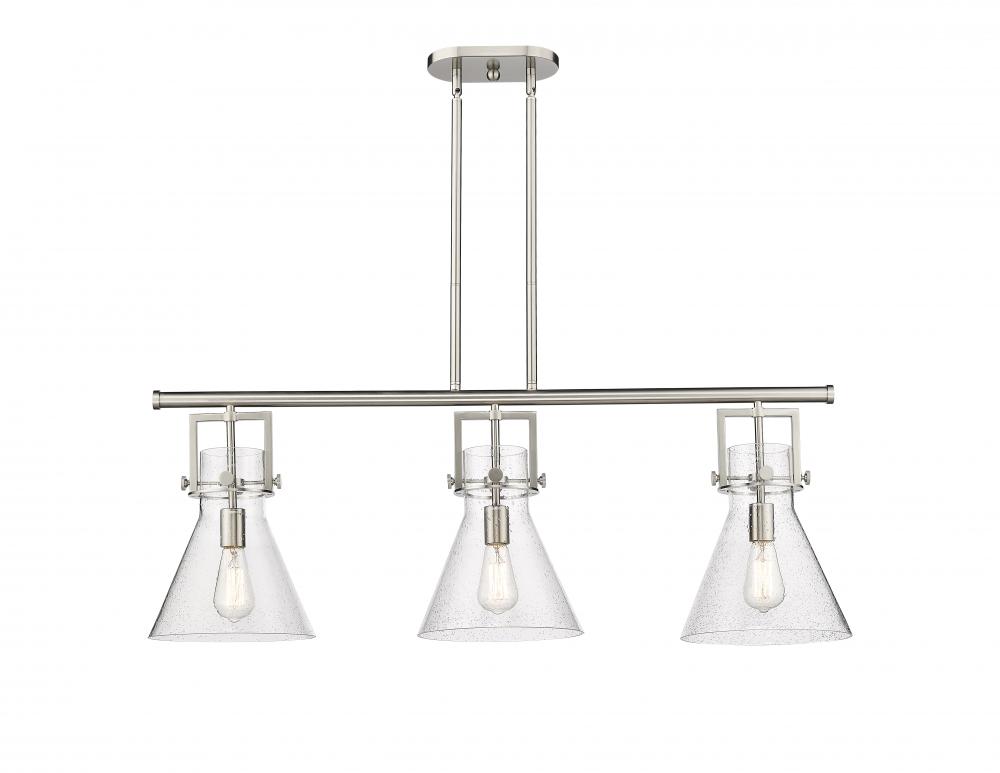 Newton Cone - 3 Light - 42 inch - Satin Nickel - Island Light