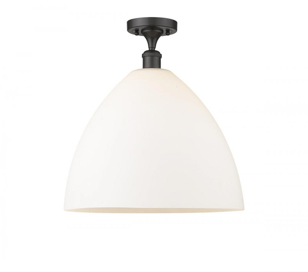 Bristol - 1 Light - 16 inch - Oil Rubbed Bronze - Semi-Flush Mount