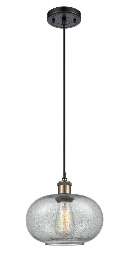 Gorham - 1 Light - 10 inch - Black Antique Brass - Cord hung - Mini Pendant