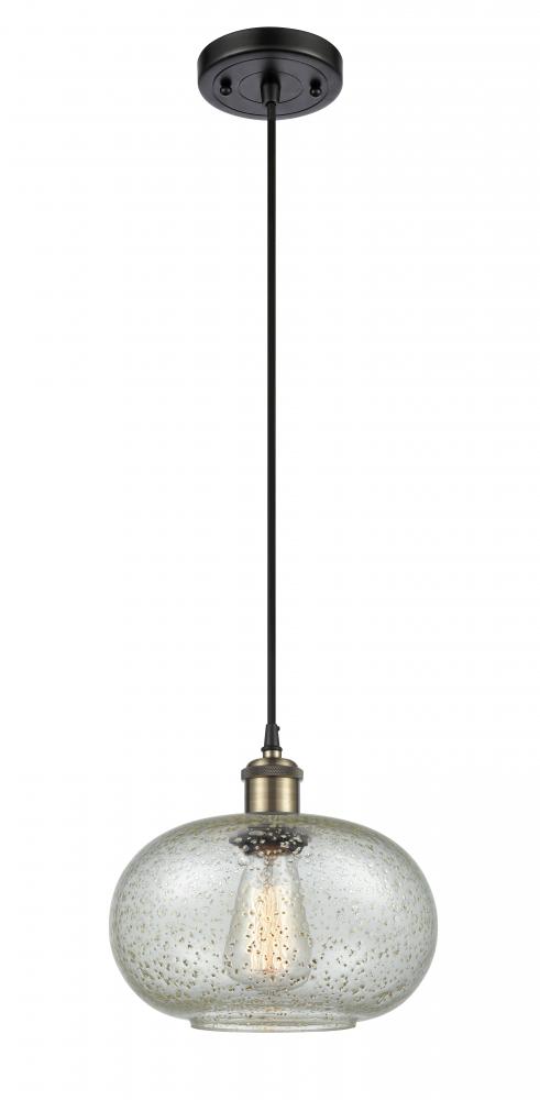 Gorham - 1 Light - 10 inch - Black Antique Brass - Cord hung - Mini Pendant