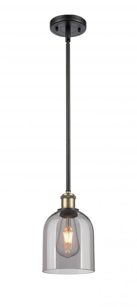 Bella - 1 Light - 6 inch - Black Antique Brass - Mini Pendant